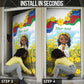 Happy Enkutatash Eritrea Personalized Door Cover Beautiful Afro Girl Adey Abeba Flower
