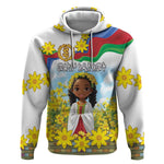 Happy Enkutatash Eritrea Personalized Hoodie Beautiful Afro Girl Adey Abeba Flower