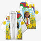 Happy Enkutatash Eritrea Personalized Kimono Beautiful Afro Girl Adey Abeba Flower