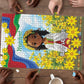 Happy Enkutatash Eritrea Personalized Puzzle Beautiful Afro Girl Adey Abeba Flower