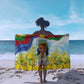 Happy Enkutatash Eritrea Personalized Sarong Beautiful Afro Girl Adey Abeba Flower