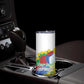 Happy Enkutatash Eritrea Personalized Skinny Tumbler Beautiful Afro Girl Adey Abeba Flower