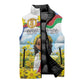 Happy Enkutatash Eritrea Personalized Sleeveless Puffer Jacket Beautiful Afro Girl Adey Abeba Flower