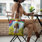 Happy Enkutatash Eritrea Personalized Tote Bag Beautiful Afro Girl Adey Abeba Flower