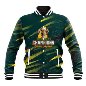 South African Four-time Champions Baseball Jacket World Rugby Team Springboks