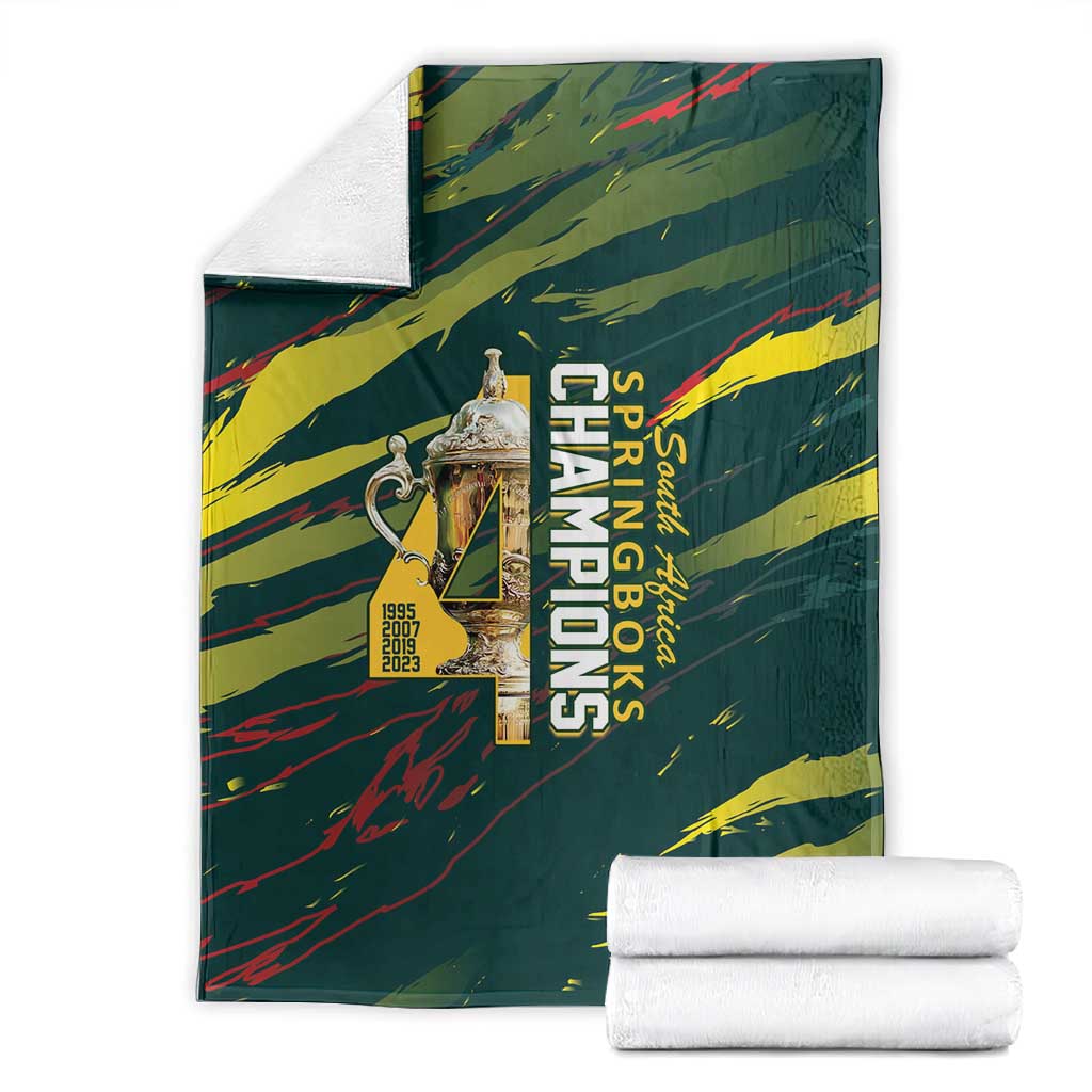 South African Four-time Champions Blanket World Rugby Team Springboks