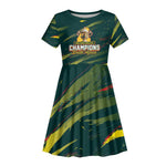 South African Four-time Champions Kid Short Sleeve Dress World Rugby Team Springboks