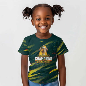South African Four-time Champions Kid T shirt World Rugby Team Springboks