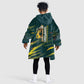 South African Four-time Champions Kid Wearable Blanket Hoodie World Rugby Team Springboks