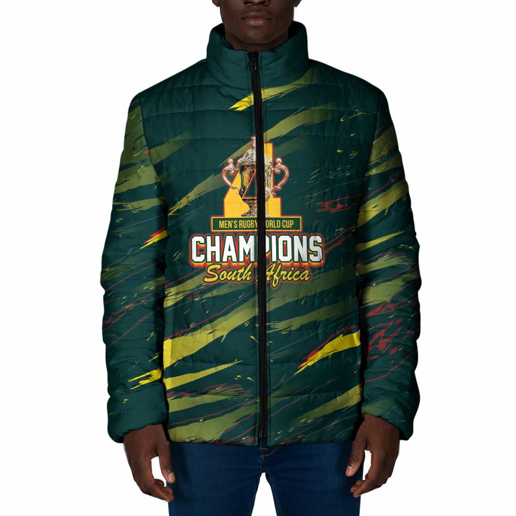 South African Four-time Champions Padded Jacket World Rugby Team ...