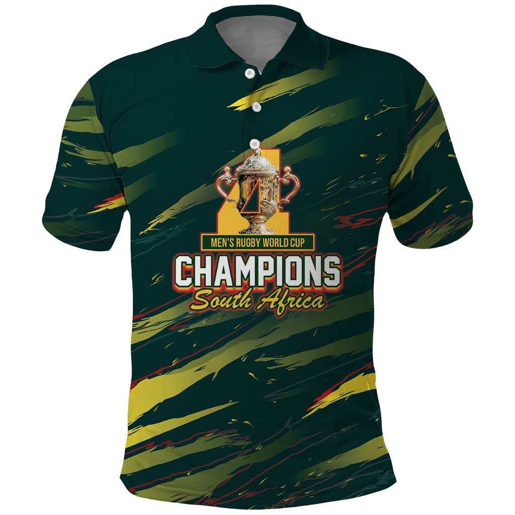 South African Four-time Champions Polo Shirt World Rugby Team ...