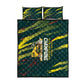 South African Four-time Champions Quilt Bed Set World Rugby Team Springboks