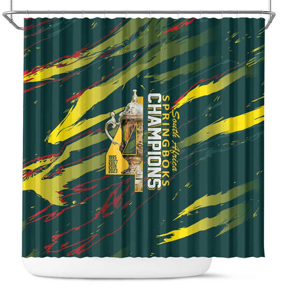 South African Four-time Champions Shower Curtain World Rugby Team Springboks