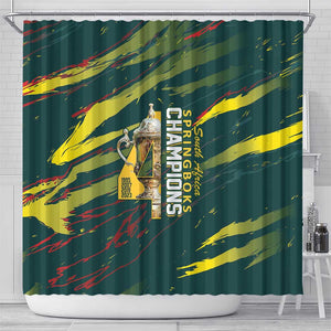 South African Four-time Champions Shower Curtain World Rugby Team Springboks