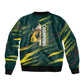 South African Four-time Champions Sleeve Zip Bomber Jacket World Rugby Team Springboks