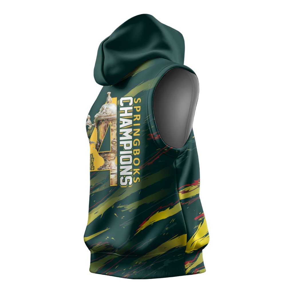 South African Four-time Champions Sleeveless Hoodie World Rugby Team Springboks
