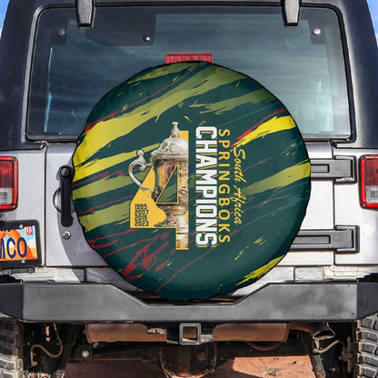 South African Four-time Champions Spare Tire Cover World Rugby Team Springboks