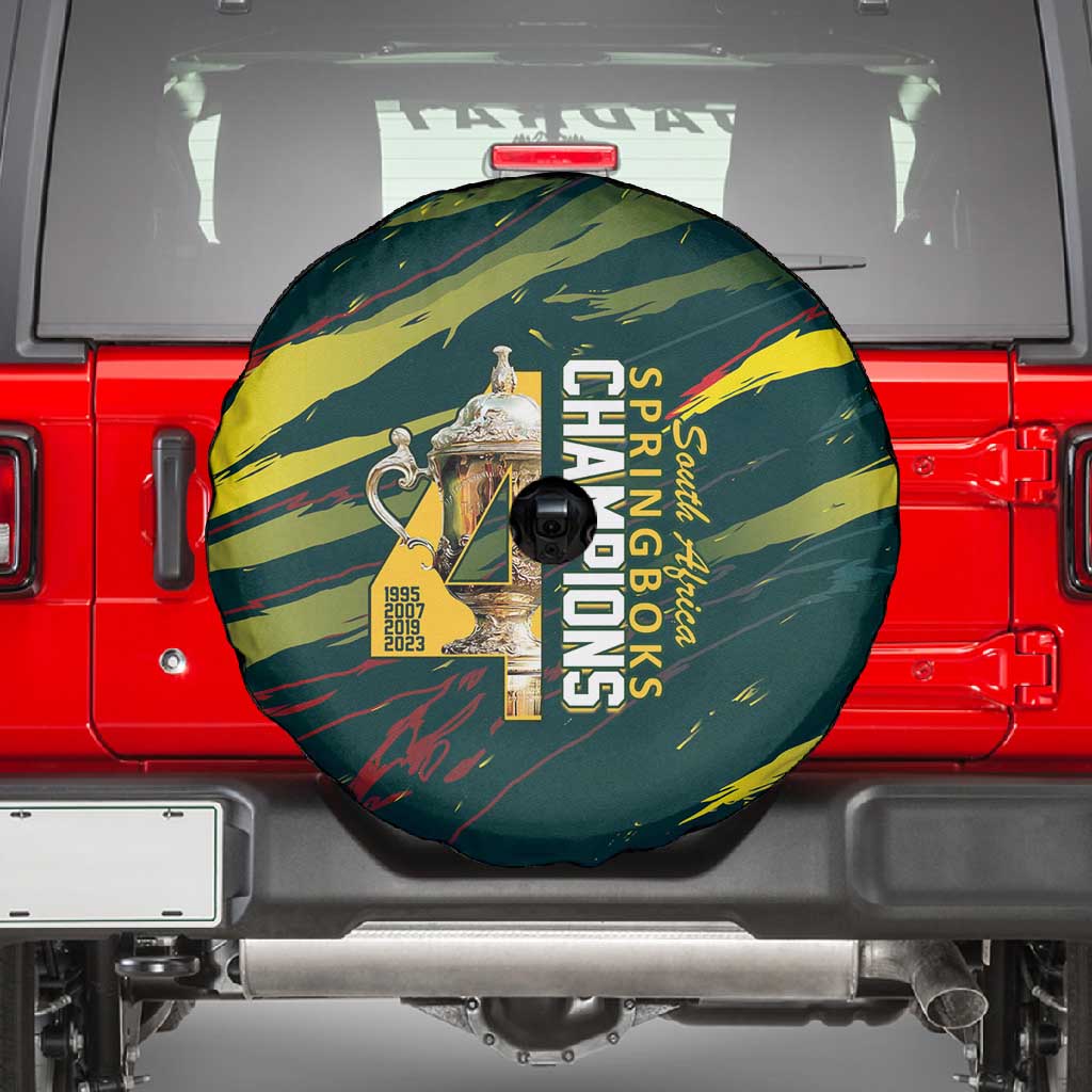 South African Four-time Champions Spare Tire Cover World Rugby Team Springboks