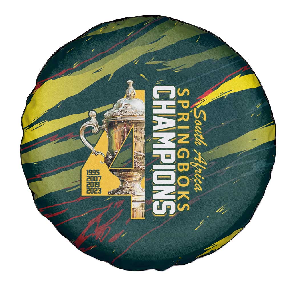 South African Four-time Champions Spare Tire Cover World Rugby Team Springboks
