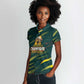 South African Four-time Champions Women Polo Shirt World Rugby Team Springboks