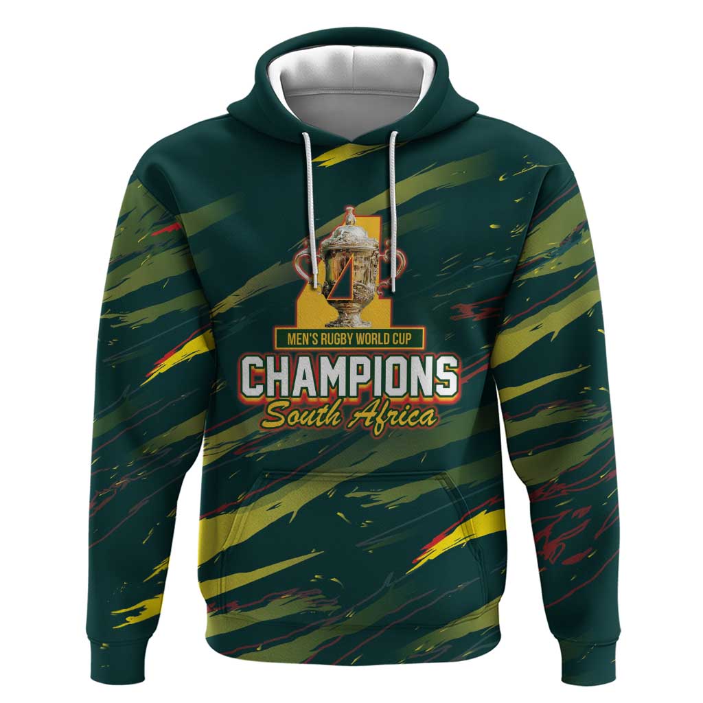 South African Four-time Champions Zip Hoodie World Rugby Team Springboks