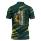 South African Four-time Champions Zipper Polo Shirt World Rugby Team Springboks