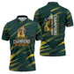 South African Four-time Champions Zipper Polo Shirt World Rugby Team Springboks