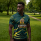 South African Four-time Champions Zipper Polo Shirt World Rugby Team Springboks