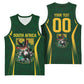South Africa Rugby National Heritage Custom Basketball Jersey Traditional Ndebele Inspired