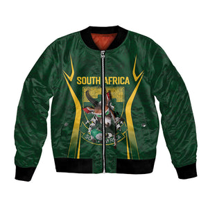 South Africa Rugby National Heritage Custom Bomber Jacket Traditional Ndebele Inspired