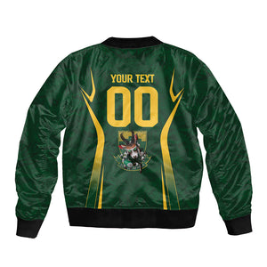 South Africa Rugby National Heritage Custom Bomber Jacket Traditional Ndebele Inspired