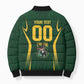 South Africa Rugby National Heritage Custom Bomber Puffer Jacket Traditional Ndebele Inspired