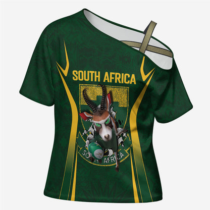 South Africa Rugby National Heritage Custom Cross Shoulder Shirt Traditional Ndebele Inspired