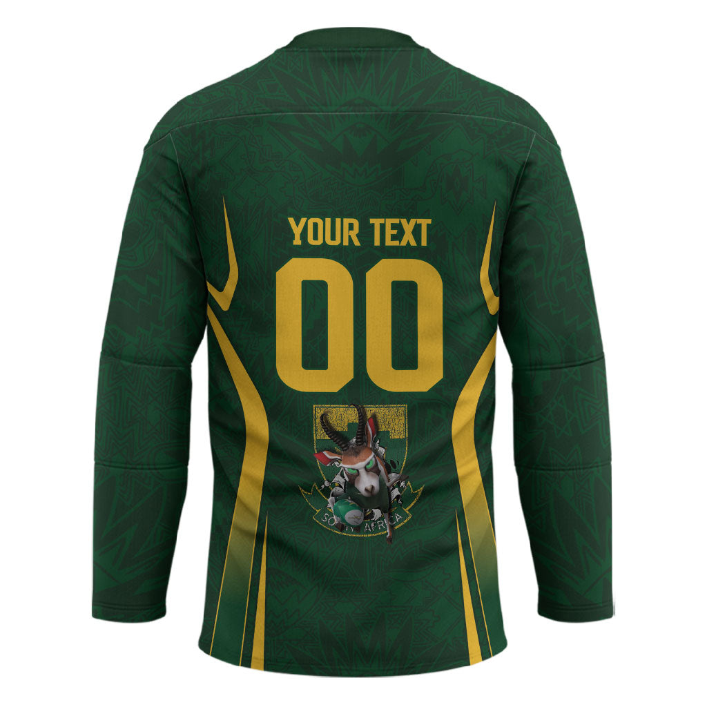 South Africa Rugby National Heritage Custom Hockey Jersey Traditional Ndebele Inspired