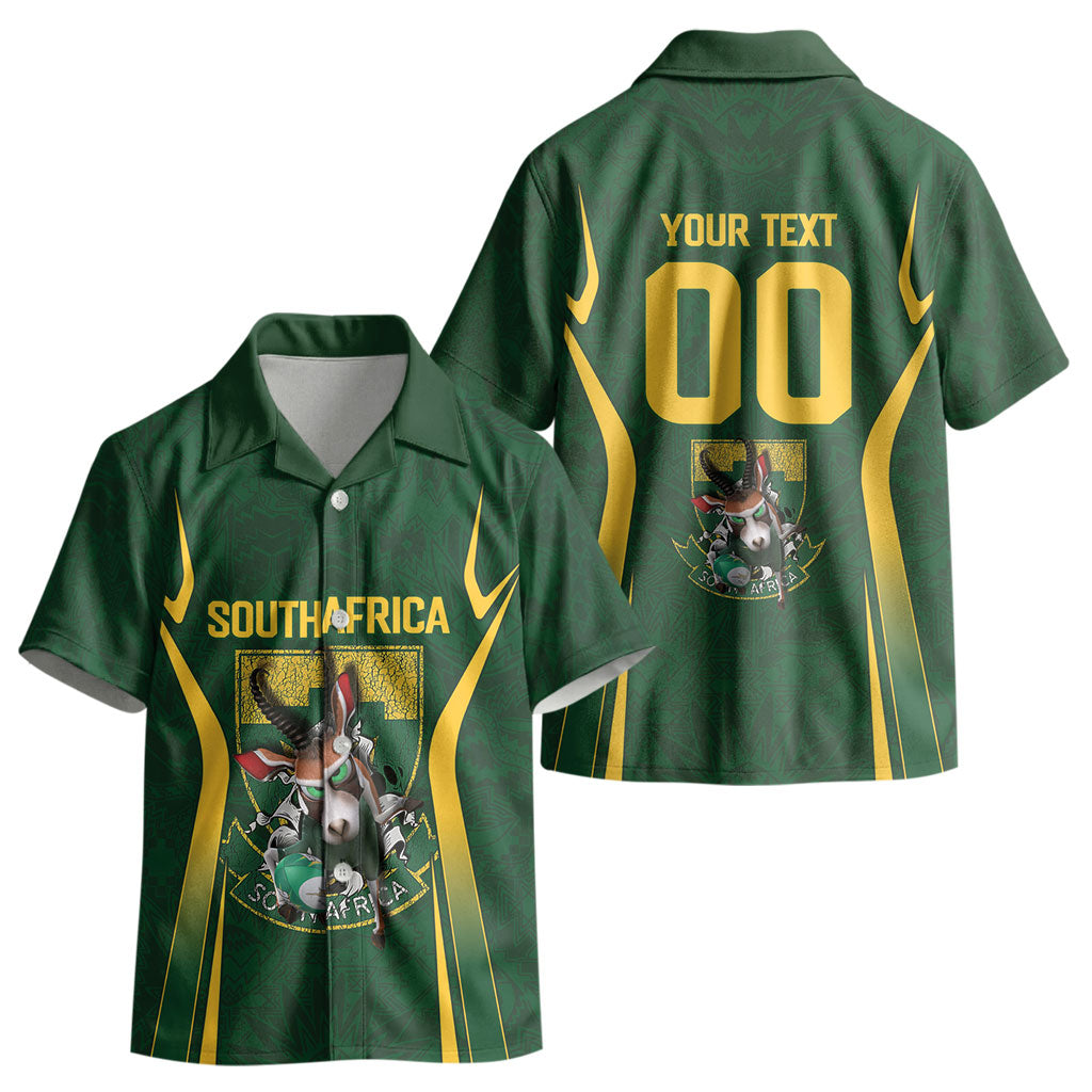 South Africa Rugby National Heritage Custom Kid Hawaiian Shirt Traditional Ndebele Inspired