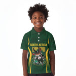 South Africa Rugby National Heritage Custom Kid Polo Shirt Traditional Ndebele Inspired