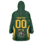 South Africa Rugby National Heritage Custom Kid Wearable Blanket Hoodie Traditional Ndebele Inspired