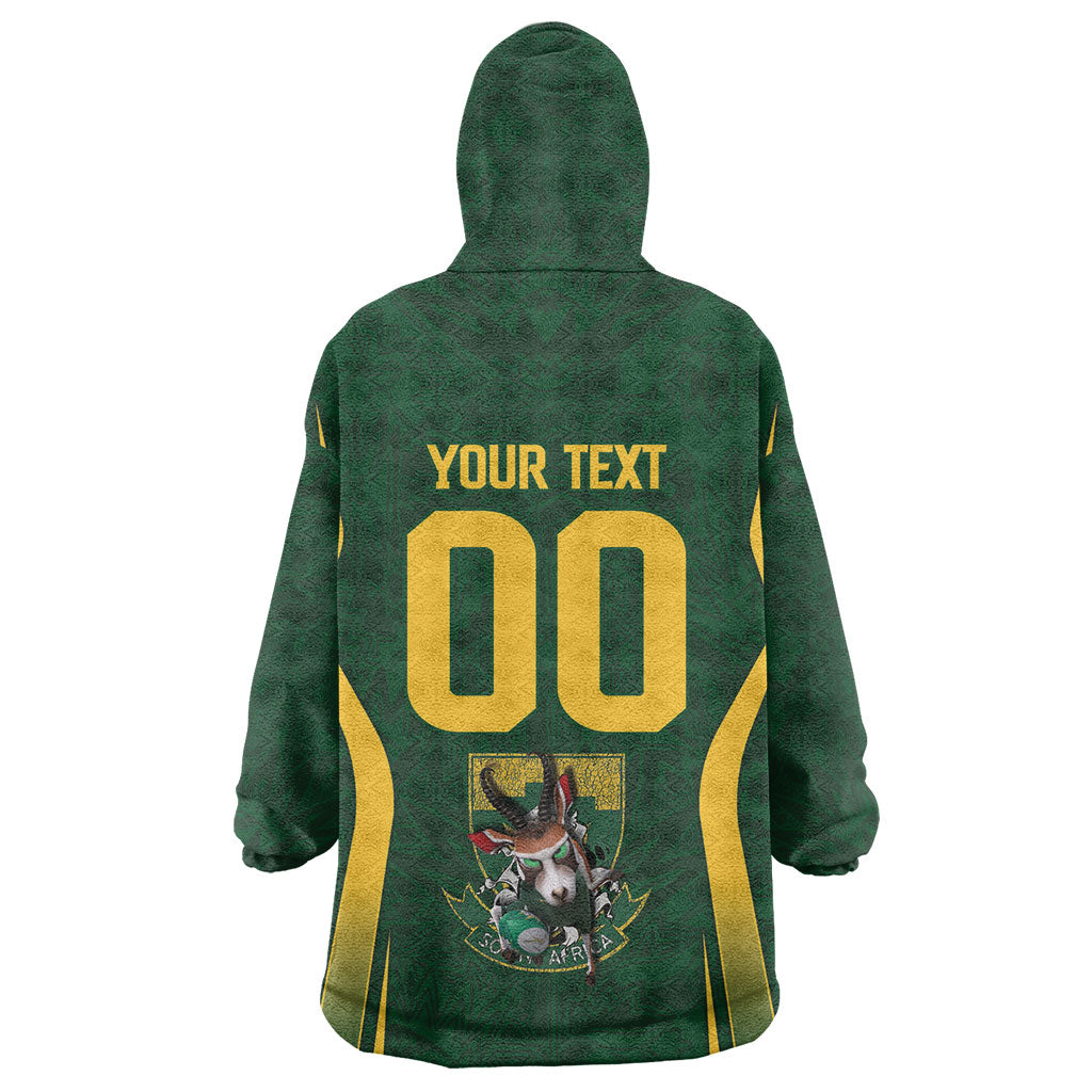 South Africa Rugby National Heritage Custom Kid Wearable Blanket Hoodie Traditional Ndebele Inspired