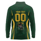 South Africa Rugby National Heritage Custom Long Sleeve Polo Shirt Traditional Ndebele Inspired