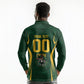 South Africa Rugby National Heritage Custom Long Sleeve Polo Shirt Traditional Ndebele Inspired
