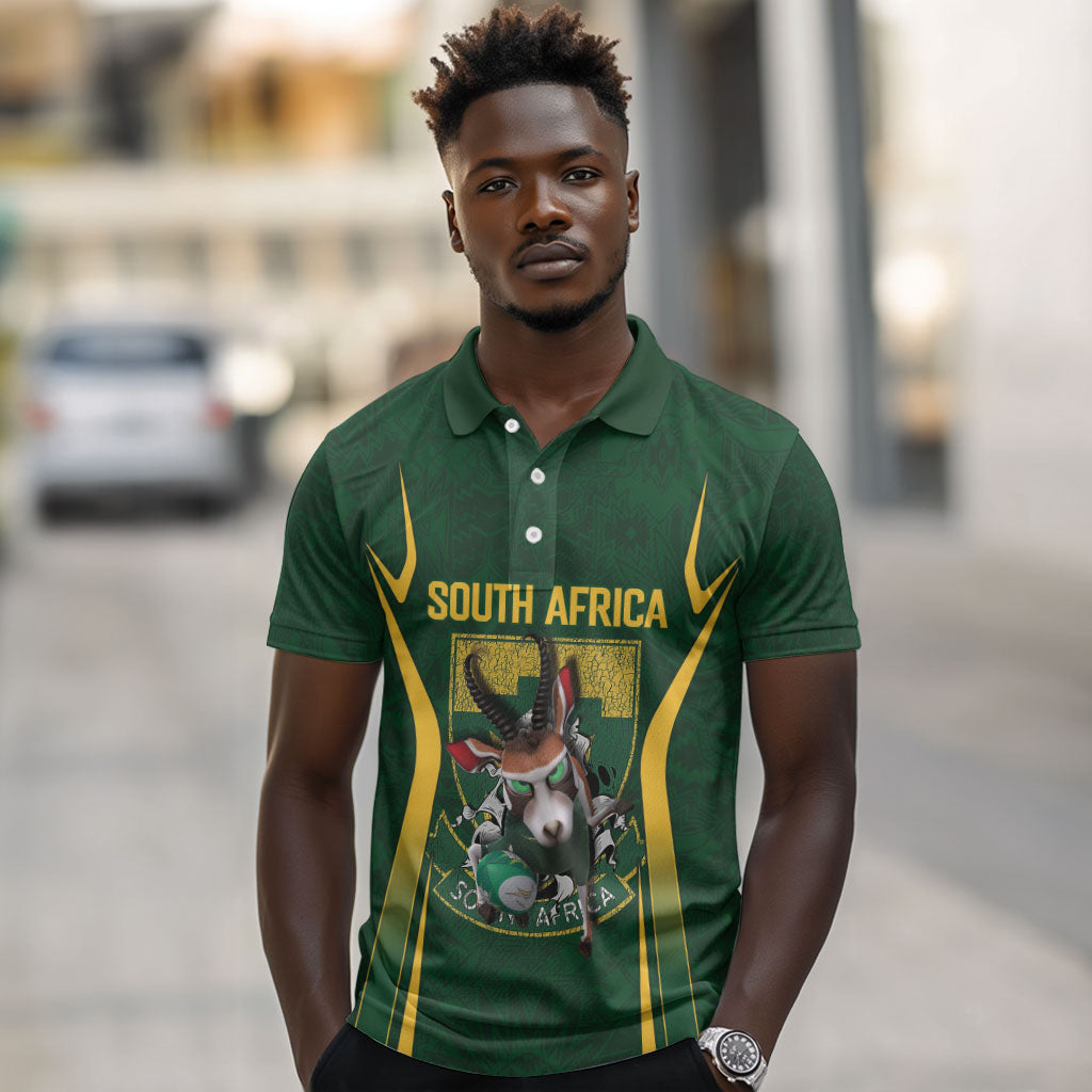 South Africa Rugby National Heritage Custom Polo Shirt Traditional Ndebele Inspired
