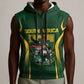 South Africa Rugby National Heritage Custom Sleeveless Zip Hoodie Traditional Ndebele Inspired