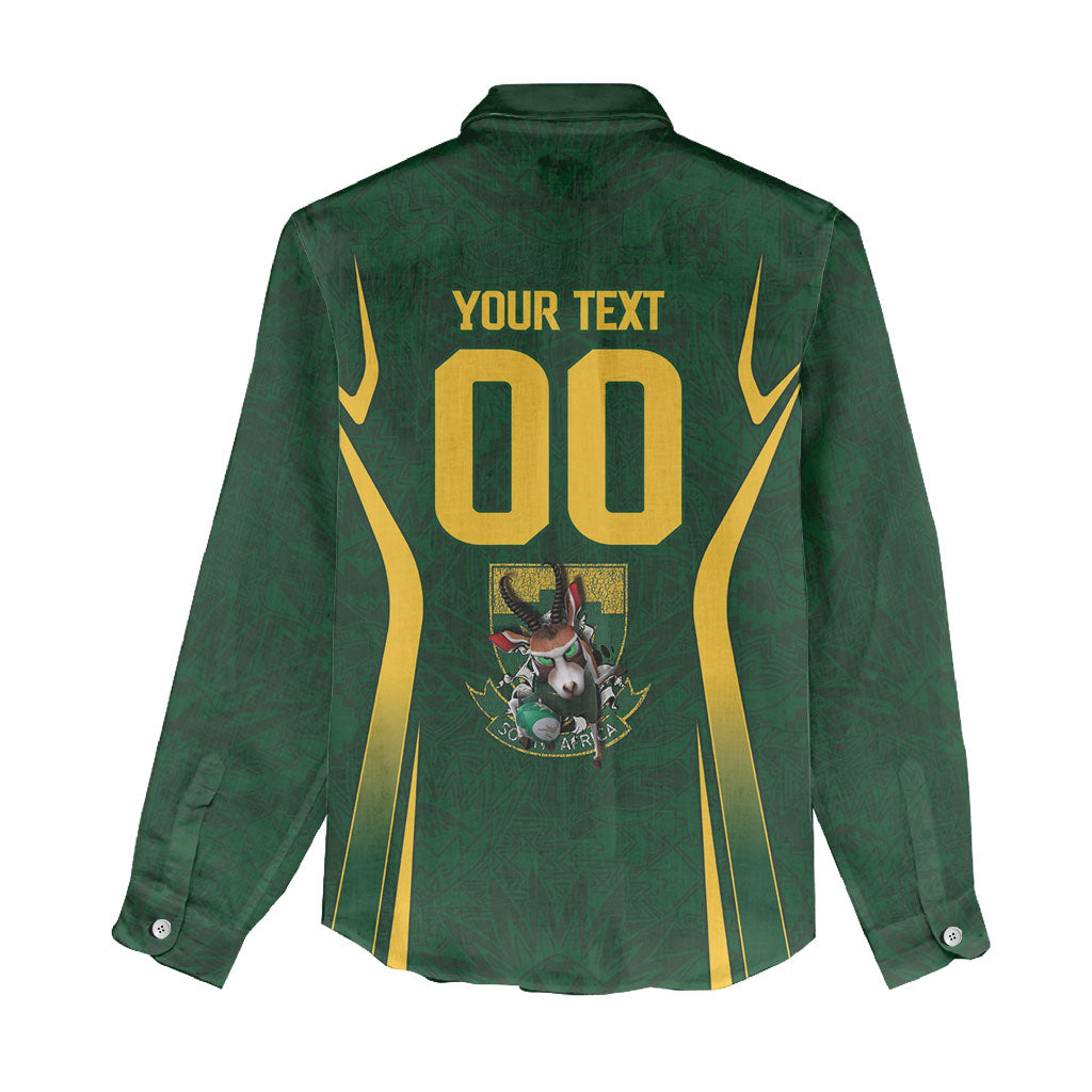 South Africa Rugby National Heritage Custom Women Casual Shirt Traditional Ndebele Inspired