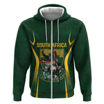 South Africa Rugby National Heritage Custom Zip Hoodie Traditional Ndebele Inspired
