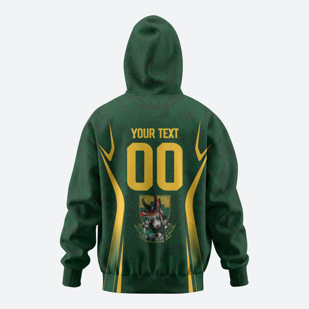 South Africa Rugby National Heritage Custom Zip Hoodie Traditional Ndebele Inspired