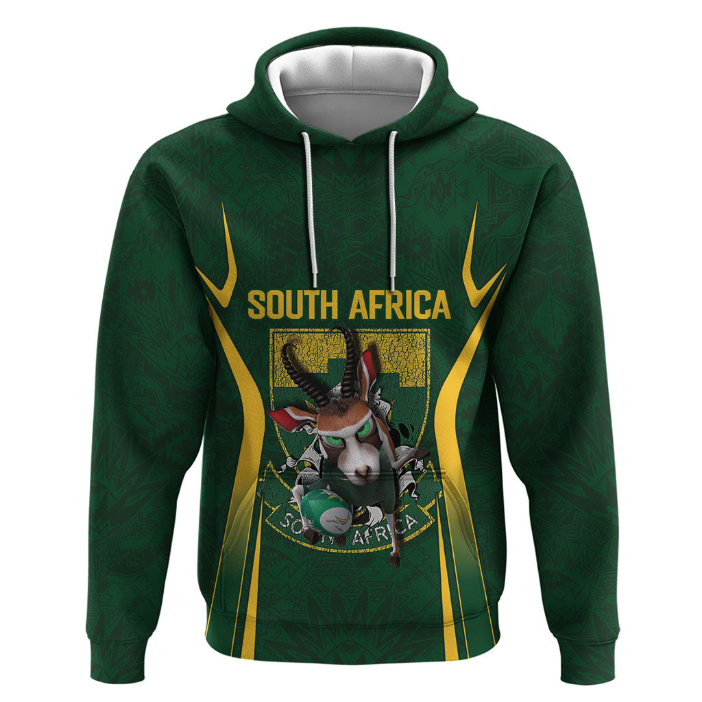 South Africa Rugby National Heritage Custom Zip Hoodie Traditional Ndebele Inspired