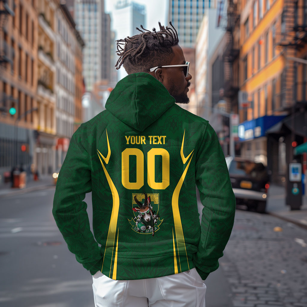 South Africa Rugby National Heritage Custom Zip Hoodie Traditional Ndebele Inspired
