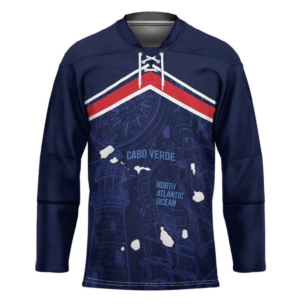 Cape Verde Small Island Big Stage Custom Hockey Jersey Guardian of the Atlantic