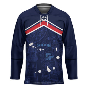 Cape Verde Small Island Big Stage Custom Hockey Jersey Guardian of the Atlantic