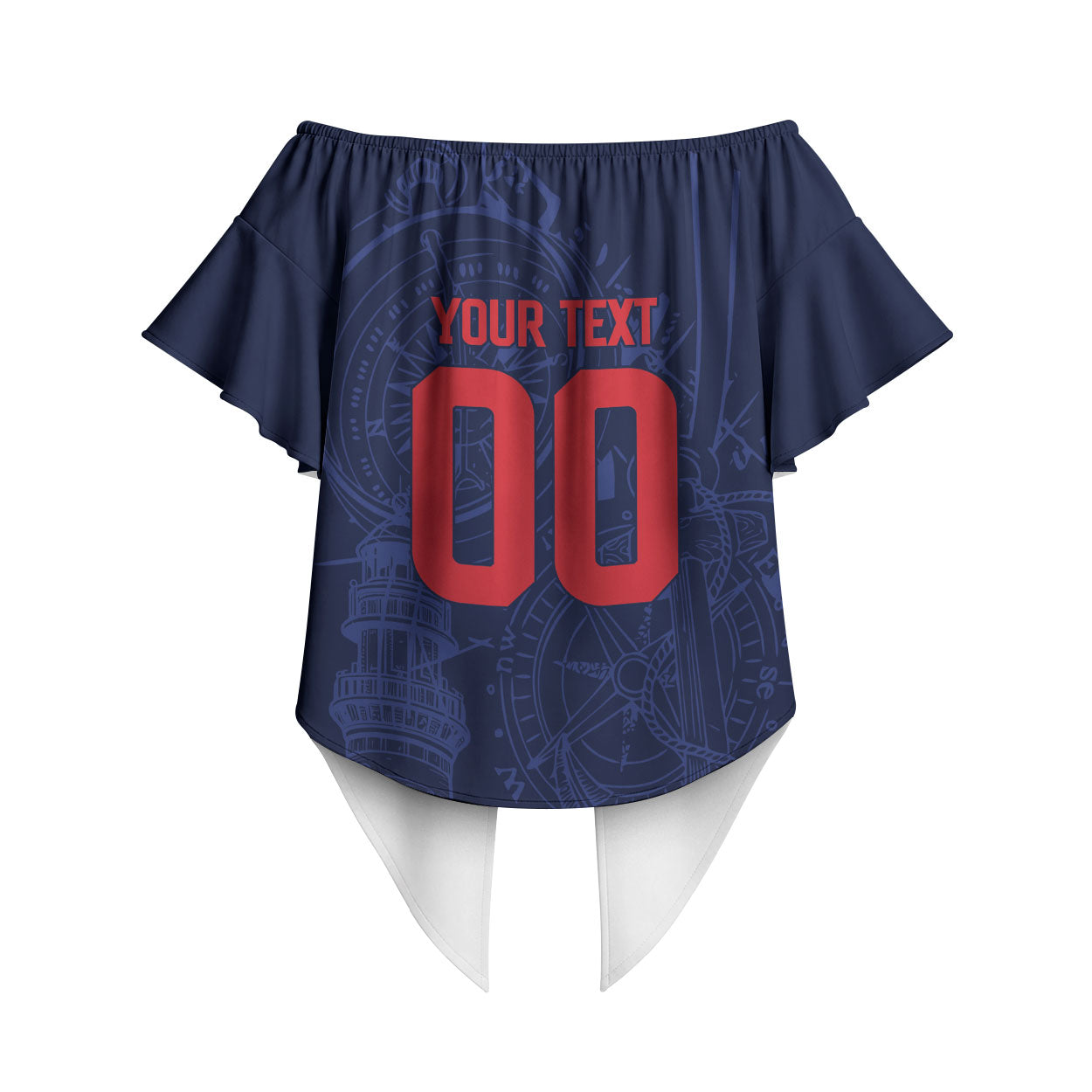 Cape Verde Small Island Big Stage Custom Off Shoulder Wrap Waist Top Guardian of the Atlantic